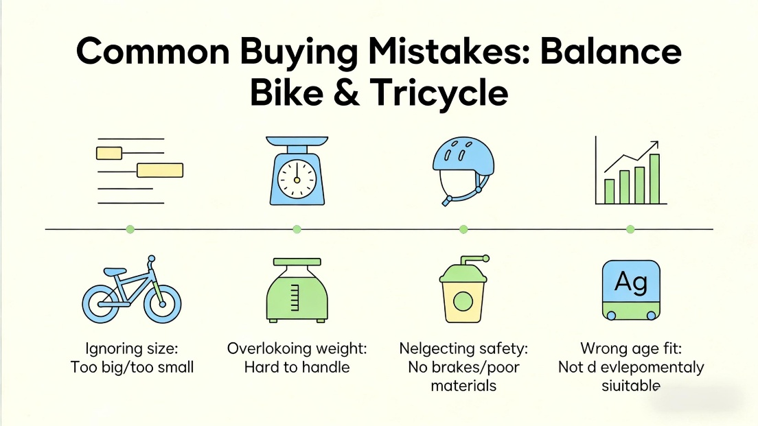 common mistakes when choosing balance bike or tricycle