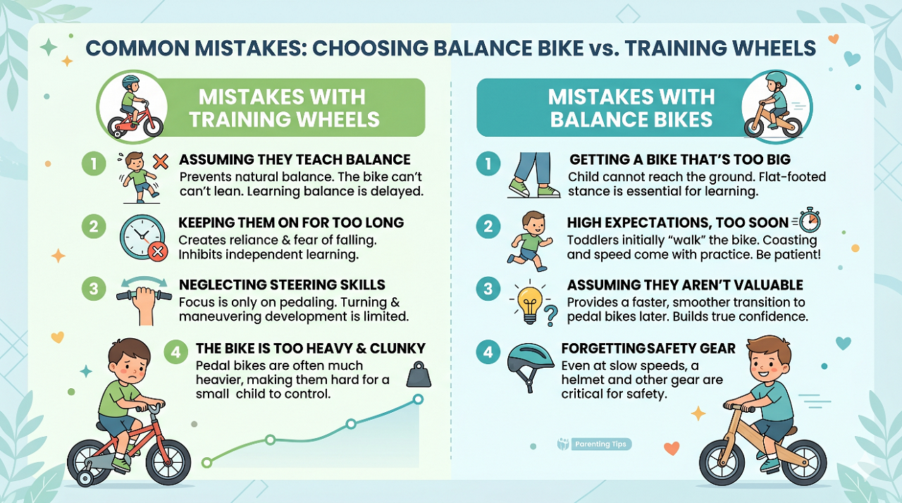 common mistakes when choosing balance bikes or training wheels common mistakes when choosing balance bikes or training wheels